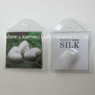 Customized Garment PVC Hang Tag with Down Feather Filled