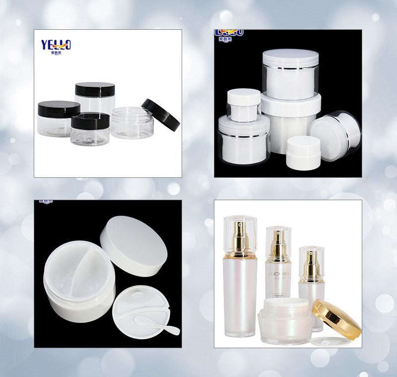 Unique Design Hexagon Double Wall Plastic Pet Clear 50ml 100ml 150ml 250ml Cosmetic Face Cream Jar