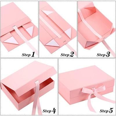 Luxury Custom Skin Care Cream Foldable Cardboard Package Make up Box Unique Magnetic Gift Packaging Paper Boxes