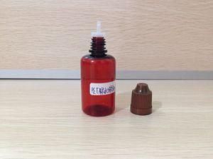 New Hot 15ml Amber Color Eliquid Bottle / Childproof Cap/Long Tip