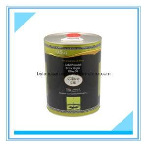5L Round Tin Can for Olive Oil