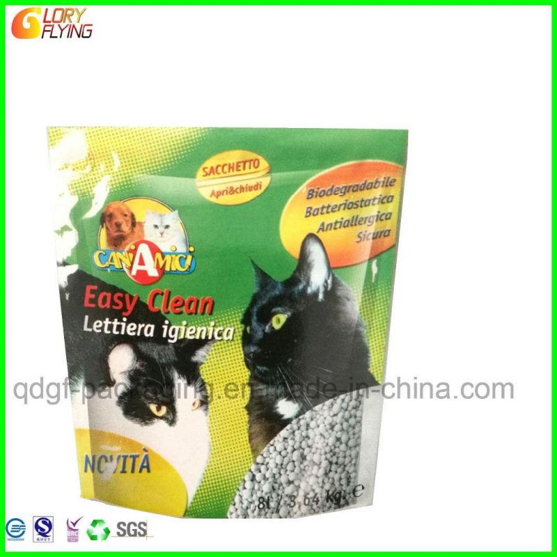 Punching Packaging Bags Hand Bag for Cat Litter Packaging