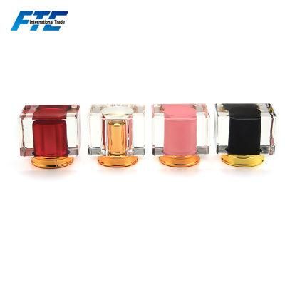 Wholesale 30ml Crystal Perfume Bottle Square Pump Spray Clear Perfume Glass Bottle 50 Ml