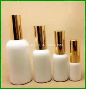 30 Ml Ceramics Material Glass Essential Oil Bottle with Gold Lids Wholesale
