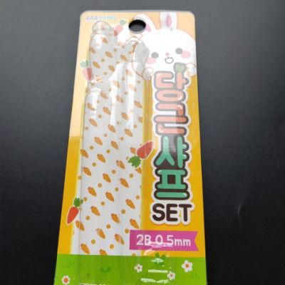 Plastic three folding edge Blister with Paper Card Packaging Sets