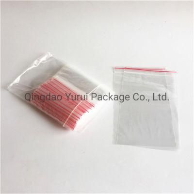 Wholesale Print Clear LDPE Zip Lock Packaging Bags Transparent Plastic Ziplock Bag