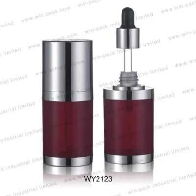 Acrylic Luxury Skin Care Plastic Acrylic Dropper Bottle 30ml 50ml for Cosmetic