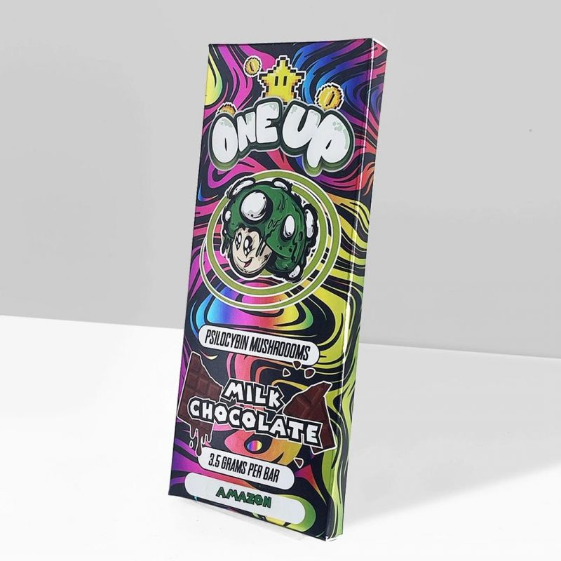 One up Packaging Box for One up Mushroom Chocolate Bar