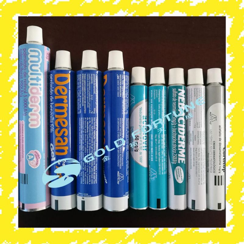 Wholesae Small Mini Aluminum Collapsible Ointment Tube Packaging