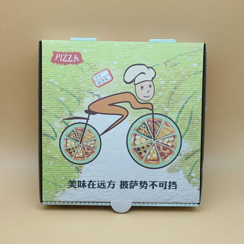 Disposable 9" Suqare Pizza Box Biodegradable Clamshell Take out Pizza Box for Family