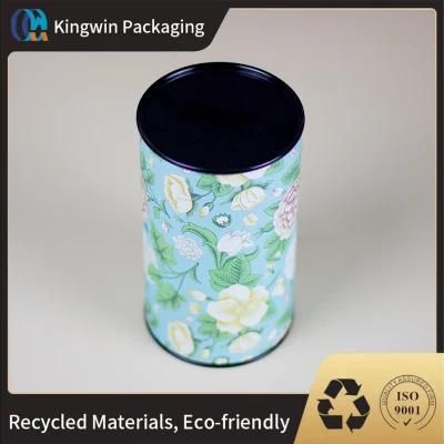 Eco Friendly Custom Offset Printing Paper Cardboard Tube for Tea Coffee Canister Packaging Nutrition Collagen Protein Container