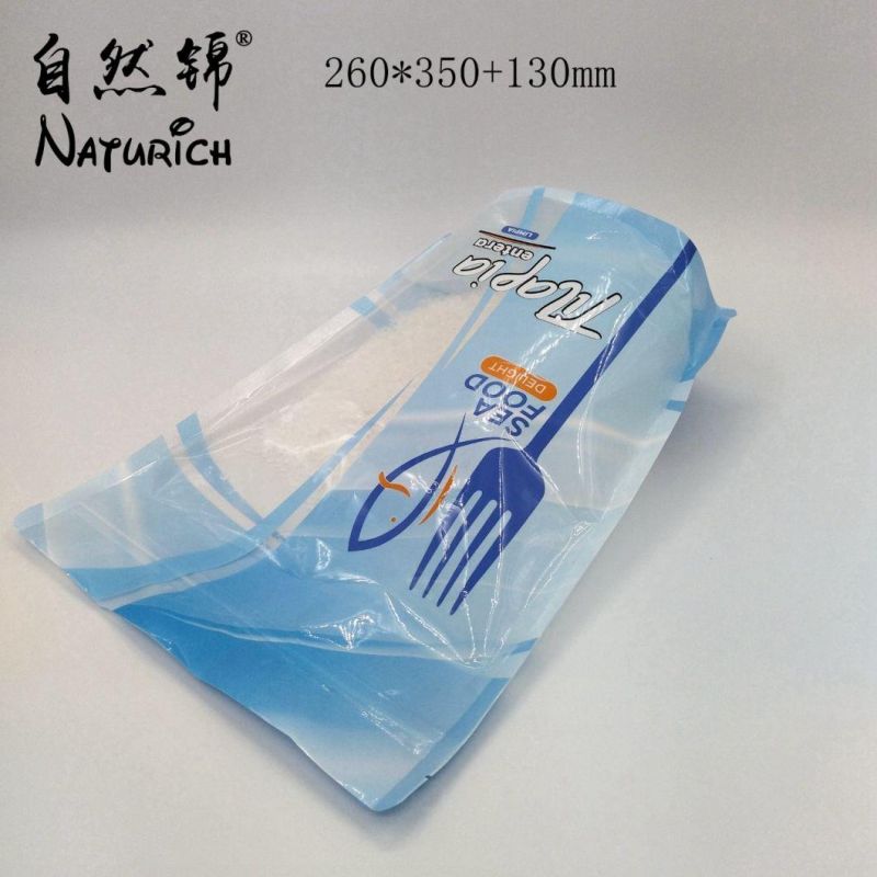 Digital Printing Stand up Zipper Bag for Seafood Transparent Plastic Packing Bag