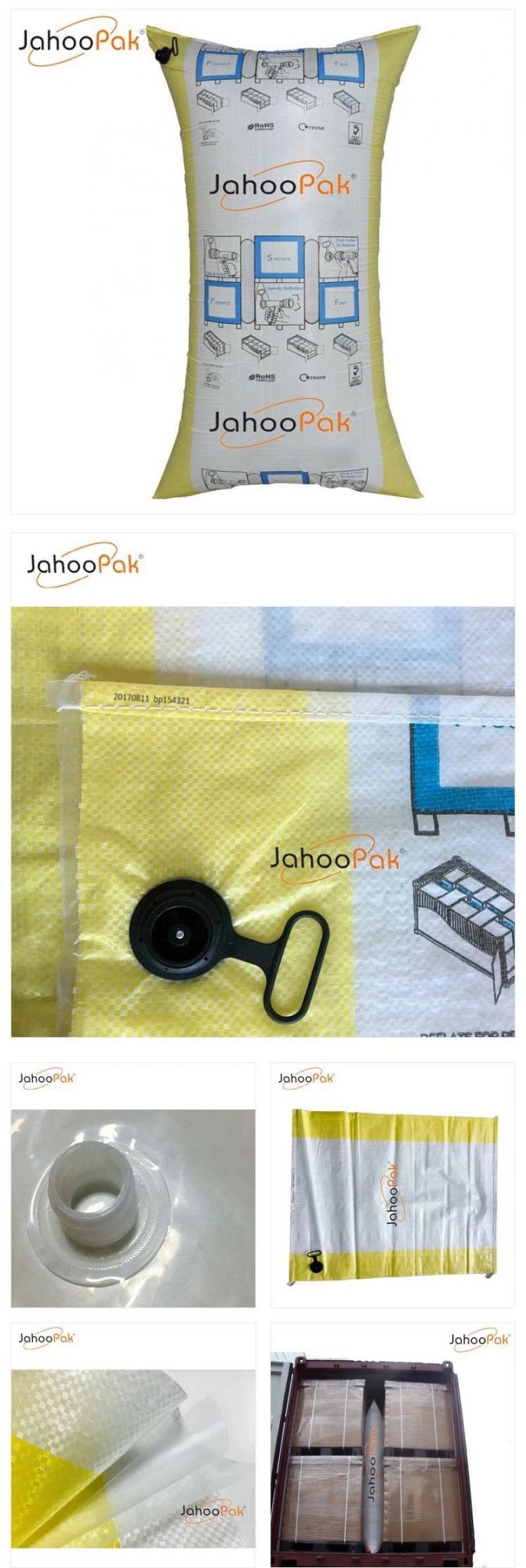 Transport Air Filled PP Woven Inflatable Air Dunnage Bag