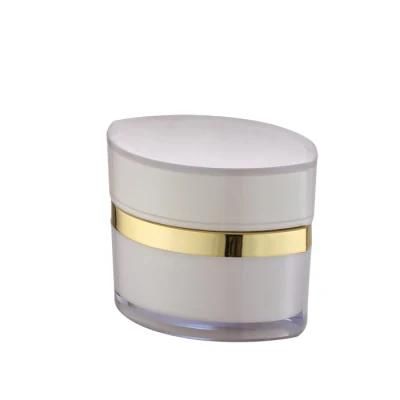 High Quality Empty Matte White Clear Acrylic Cream Jar for Cosmetic Cream Lotion 15g 50g
