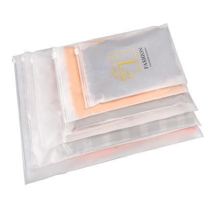 Matte Print Custom Poly Zipper Lock Frosted Plastic Packing Zipper Garment Packaging Bag to for Clothes EVA with Logo
