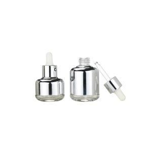 Factory Manufacturers Sell 20ml 30ml 50ml Round Glass Bottle Airless Pump Bottle