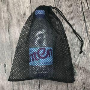 Eco-Friendly Reusable Black Mesh Bag, Packing Drawstring Bag, Storage Bag, Vegatable Bag
