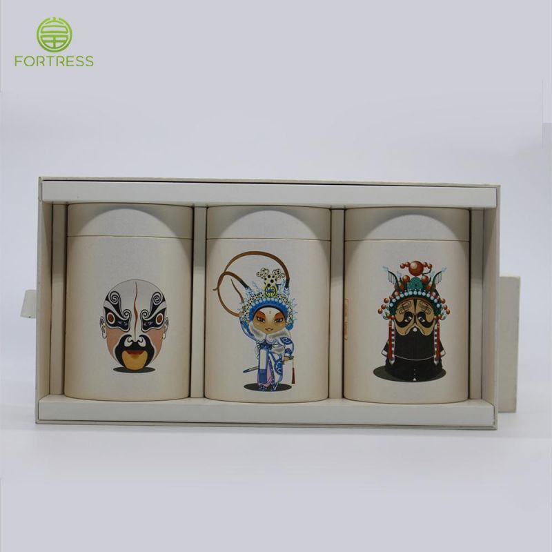 Round Cylinder Cardboard Paper Tubes Packaging Tea Leaves Storage Box