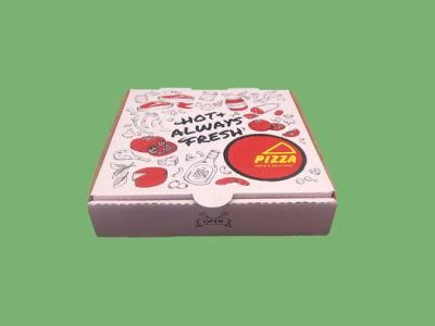 Quick Delivery Pizza Box with Handle Corrugated Cardboard Box Package