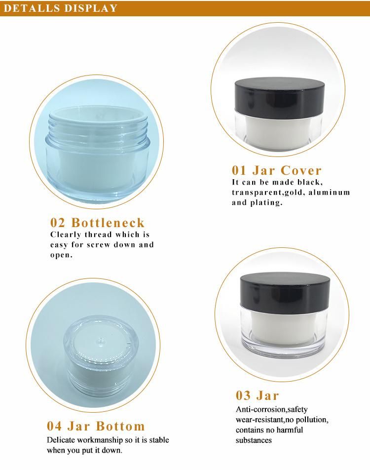 Plastic Packaging Empty Plastic 100g Gram Cosmetic Jar