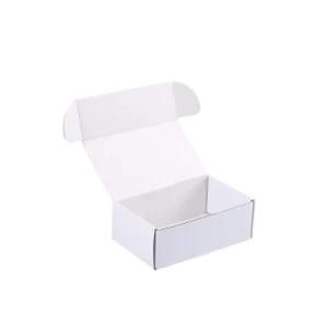 Printed White Custom Design Corrugated Paper Mailer Box