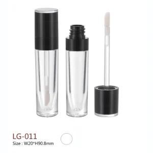 Wholesale Customized &#160; Makeup Container Cosmetic Packaging Plastic Empty Round Lip Gloss Tube