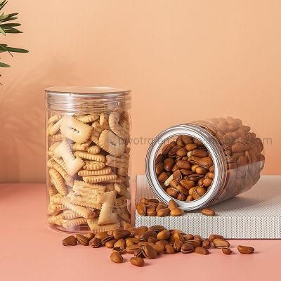 380ml Food Grade Empty Plastic Pet Bottles with Crystal Caps for Food Storage