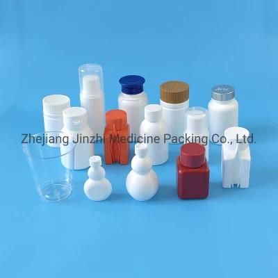 HDPE Plastic Medicine Round Bottles with Screw Cap, Pharmaceutical Bottle, Tablet Bottle, Capsules Bottles, Powder Bottle Health Care Bottle