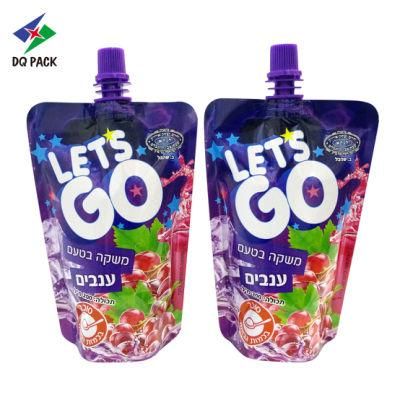Dq Pack Gravure Printing China Spout Pouch Suppliers Portable Juicy Drink Bags Doypack Pouch with Spout