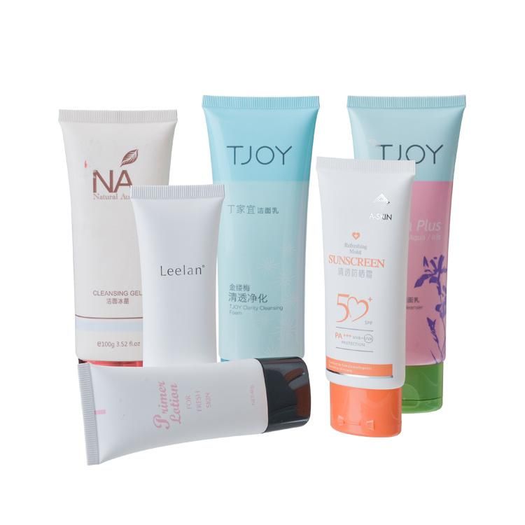 Cosmetic Plastic Tube with Paper Box Container Cosmetic Tube Packaging