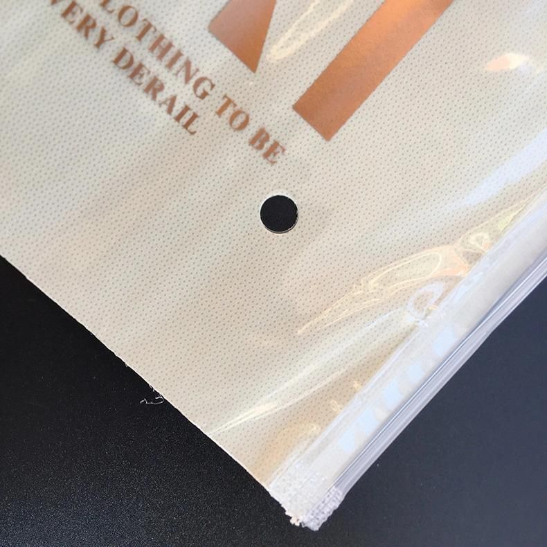 Poly Bag PE CPE Plastic Packaging Bags with Zipper for Clothing