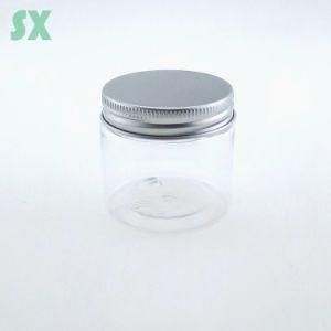 50ml Aluminum Screw Cap Cosmetic Jar Plastic Bottle