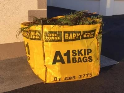 Skip Bag 3 Yards PP Big Bag Rubbish Construction Waste Timber Plaster Metal Huge Bags Dumpster Bull Bag
