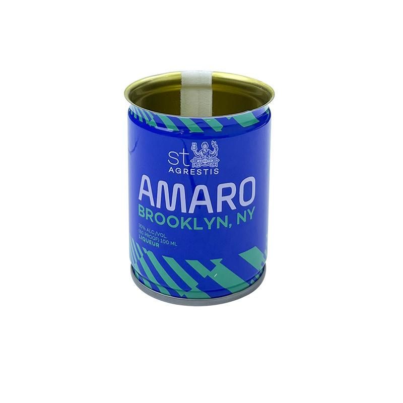 571# Customization Printed Empty Mini Box Small Food Can for Juice Beverage Food Packing