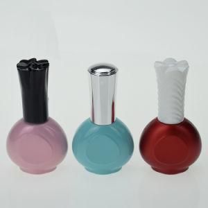 Free Sample OEM 15ml Gel Polish Glass Bottle with Brush Caps