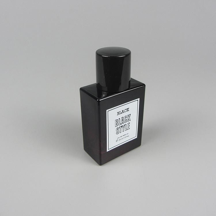 Clear 30ml 50ml Mini Fragrance Square Empty Cosmetic Bottle