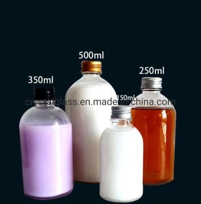 16oz 500ml Beverage Glass Boston Bottle with Screw Cap