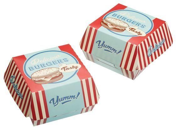 OEM Biodegradable Recyclable Eco Friendly Custom Logo Print Cardboard Kraft Burger Box 2022 New Hot