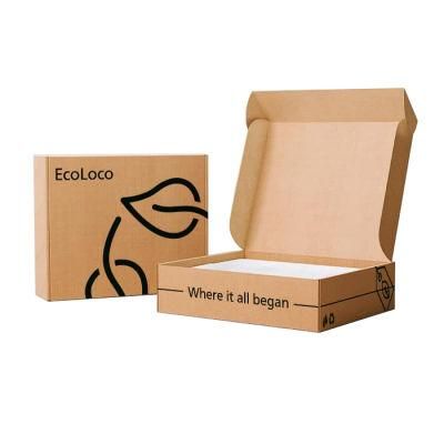 Custom Printed Flute E-Commerce Packaging Paper Box Mailer White Box