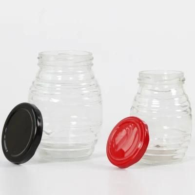 500g Hexagon Glass Jar Honey Glass Packaging Jar