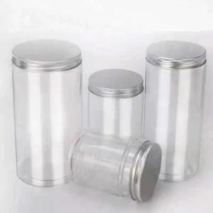 Food Grade 100g 120g 150g 200g 250g 300g 400g 500g Amber Clear Pet Plastic Jar with Aluminum Plastic Screw Cap