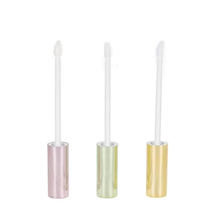 Cosmetic Lip Gloss Bottle White Lip Gloss Tube Oval Containers