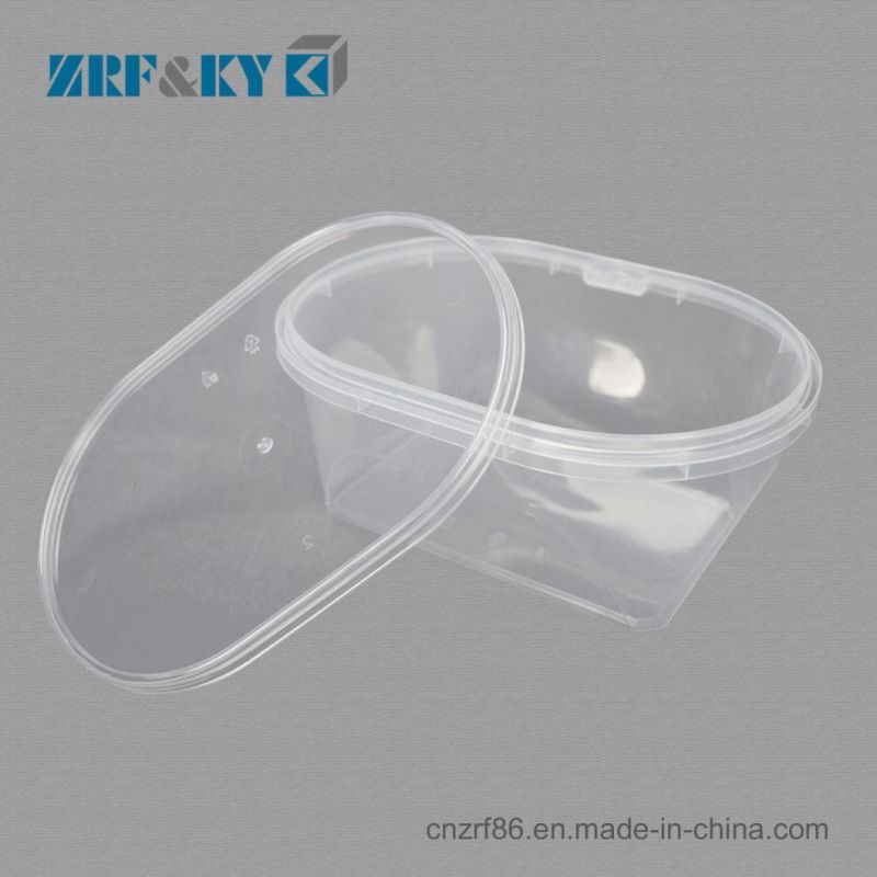 Free Sample Custom Take Away Disposable Transparent PP Plastic Food Containers with Lid Box