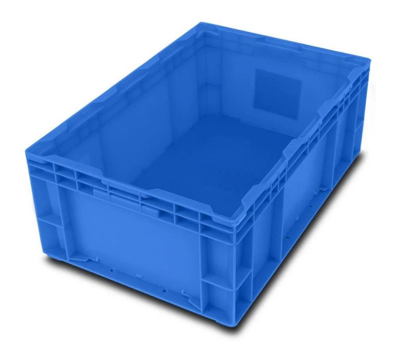 HP5c Plastic Turnover Logistics Container Box HP Standard Auto Parts Logistic Box Durable Opaque Plastic Storage Boxes