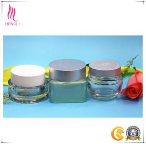 Facial Mask Glass Cosmetic Jars, Round Eye Cream Packaging Bottles