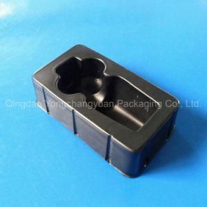 Custom PS Black Square Disposable Plastic Stackable Blister Trays