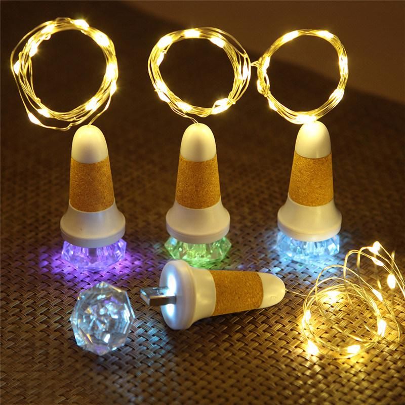 Decorative Colorful USB Rechargeable LED Bottle Stopper