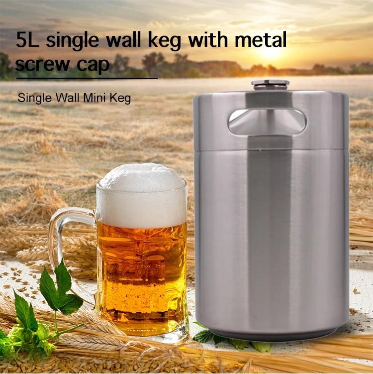 5 Liter Design Stainless Steel German Soda Keg Beer Kegs