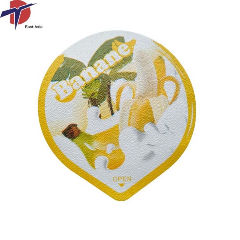 Easy Peel Embossed Colorful Alu Foil Heat Seal Lids