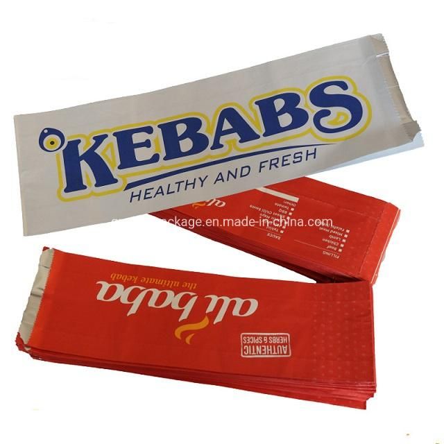 Aluminium Foil Lined Kebab Bag Printed Tasty Doner Kebab